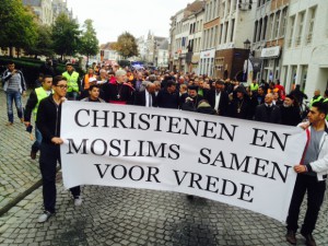 moslims en christenen samen voor vrede